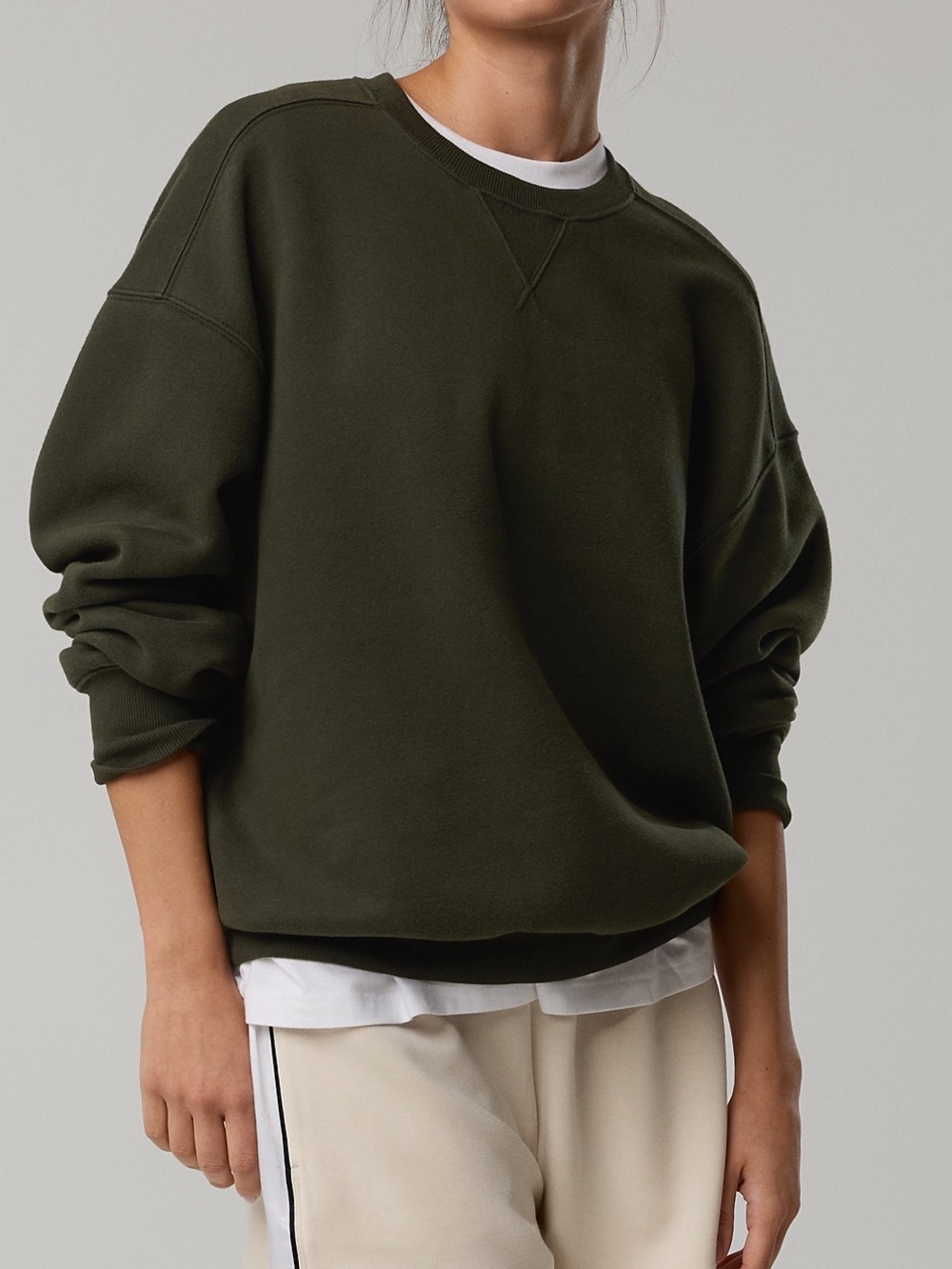NWT OFFLINE By Aerie Cloud Fleece Oversized Crewneck Sweatshirt